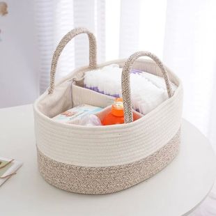 Mommy Storage Bag Cotton Baby Diaper Basket Essentials Caddy