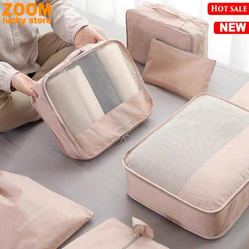 Compression Packing Cubes 7set Organizer Travel Bag Luggage