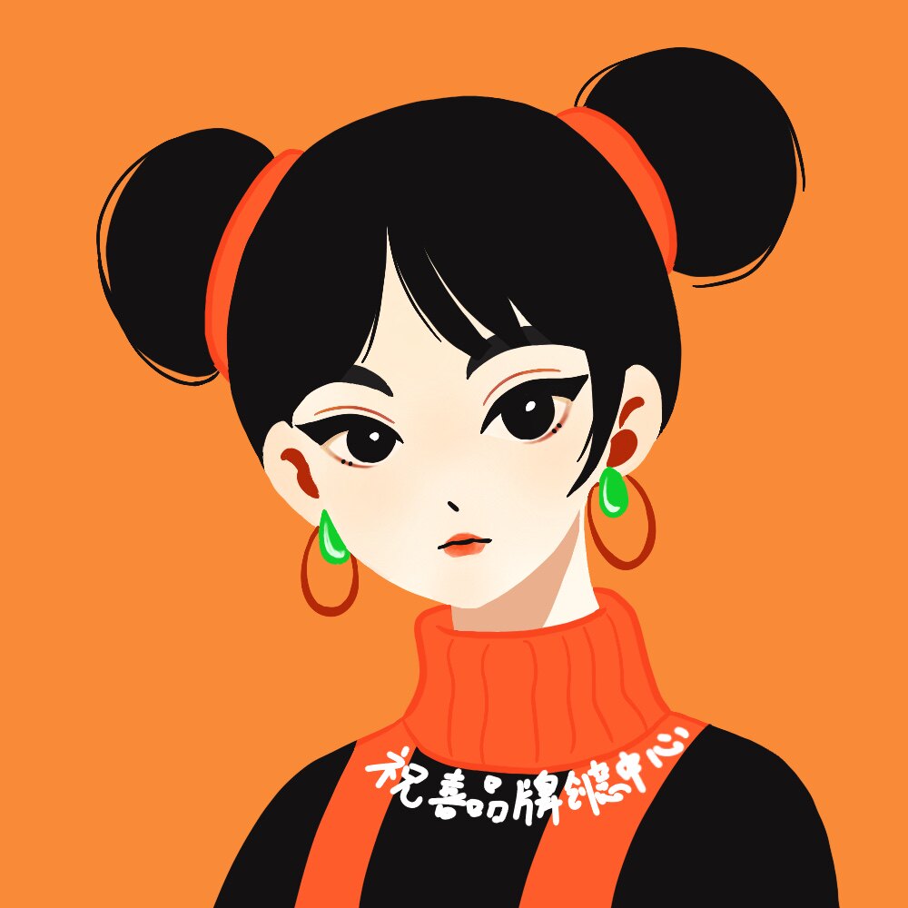 手绘真人照片定制画动漫情侣人物设计q版头像国潮装饰画卡通插画