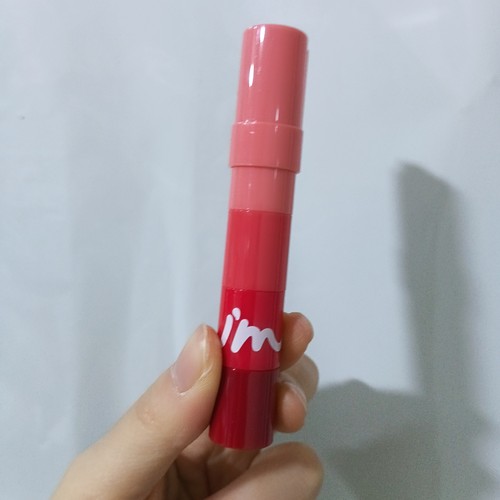 韩国I'm meme我爱渐层蜡笔唇膏 001红豆渐熟# 3.2g 层渐变 口红