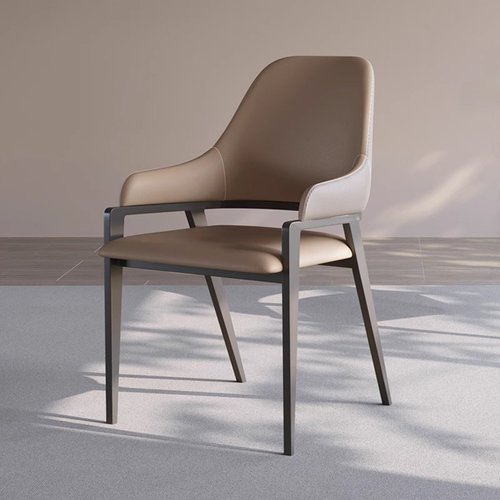 意式餐椅家用轻奢现代简约餐桌椅子凳子极简靠背椅高级感设计师款