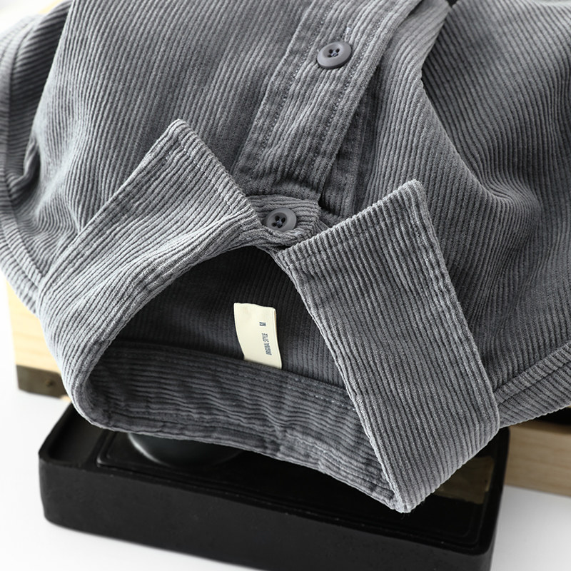 FASHIONABLE AND GLAMOROUS MENS CHOICE JAPANESE VINTAGE CORDUROY SHIRT MENS JACKET HEAVY WASH
