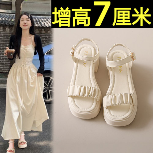凉鞋2024年新款女夏季高跟厚底