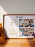 Фоторамка, настенная фотография на день матери из натурального дерева, 12 мес., делается под заказ, изысканный стиль, подарок на день рождения