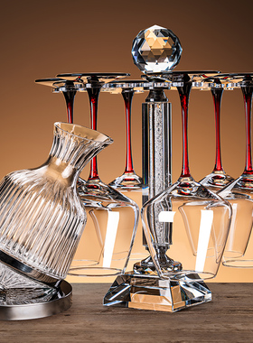 水晶红酒杯醒酒器家用套装轻奢高档欧式勃艮第高脚葡萄酒杯高颜值