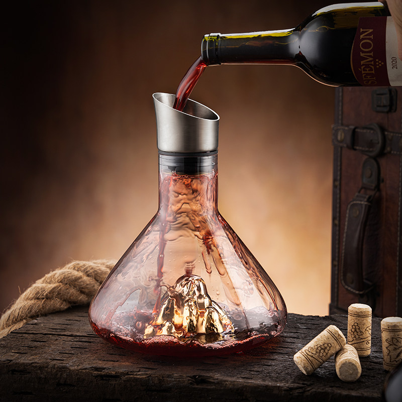 红酒杯醒酒器家用高端欧式酒具创意水晶玻璃高脚杯葡萄酒杯商用