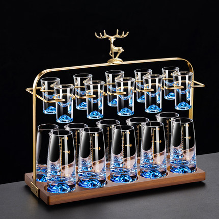 白酒分酒器高级感家用酒具套装轻奢高档小酒杯子饭店专用酒盅商用