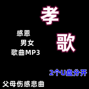 感恩父母歌曲u盘伤感孝歌悲曲红白喜事十跪爹娘MP3优盘音乐音频卡
