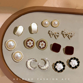 耳环女高级感精致独特耳钉2025新款 洋气小众气质耳夹简约复古耳饰