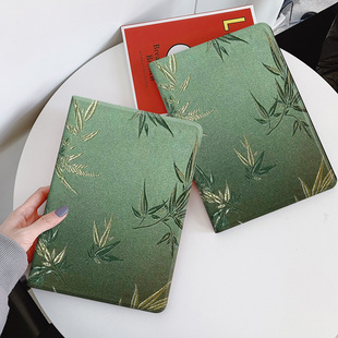 适用华为matepad11保护壳11.5s带笔槽2024书本平板matepadair se三折套m6全包防摔10.8荣耀x8pro国风翠竹 pro