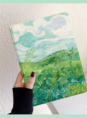 绿色植物油画适用苹果平板ipad保护套2022新款ipad10第十代pro11英寸带笔槽air5/4/3电脑壳7/9mini6防摔八九