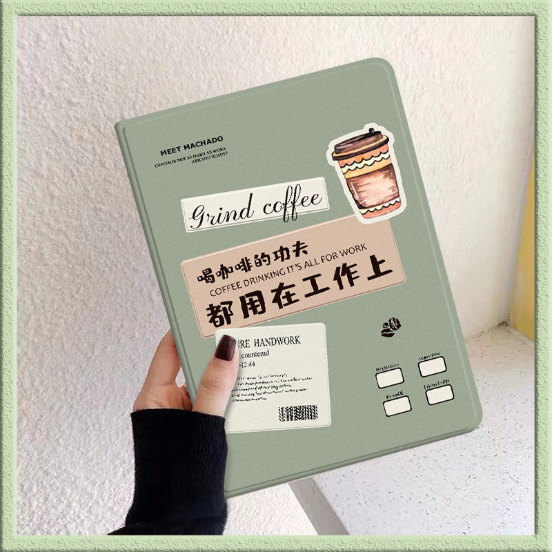 绿皮本适用苹果平板ipad10保护套air5/4带笔槽第九代mini6迷你2018年9.7寸air3/2022pro11硅胶防摔10.9软壳,3C数码配件,平板电脑保护套/壳,淘宝优惠券,粉丝福利购,淘宝优惠卷