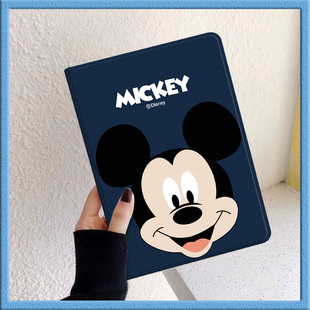 可爱米奇适用ipadair5保护壳苹果2021套min6平板pro11带笔槽air2硅胶5电脑9书本3迷你4新款第七八九代20英寸7