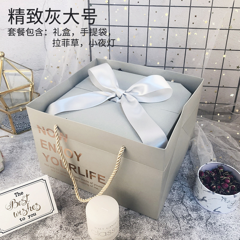 Set box Light belt ordinary Pleasantly surprised birthday gift Gift box decorate Inside 2019 A to 18 Gift boxin the Festive supplies/Gift , Sugar Box/Sugar Box Accessories  category - from Buy2taobao.com to provide professional Taobao agent buy service