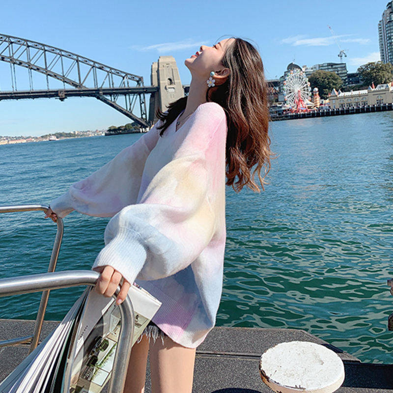 哺乳装外出时尚春秋宽松针织衫毛衣孕妇哺乳上衣卫衣产后喂奶潮服