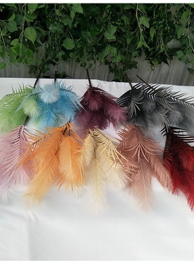 新款把束铁树叶芦苇桌摆家居橱窗道具仿真草狗尾巴草洋葱草摆件