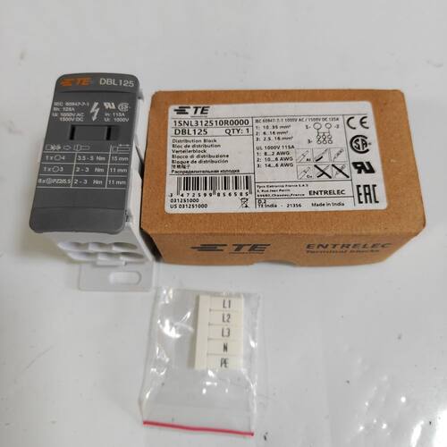 TE泰科配电接线端子DBL125 1SN312510R000