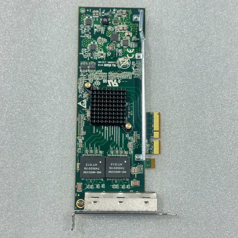 拆机PE2G4180L-R 四口千兆网卡 82580