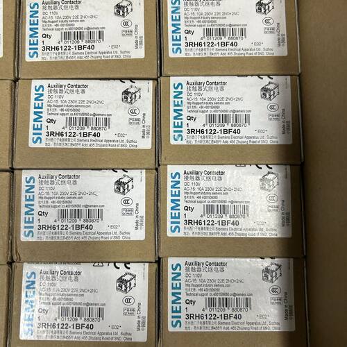 3RH6122-1BF40辅助接触器 工程