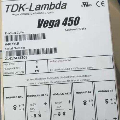 TDK-Lambda Vega450 V407YLR拆机电源