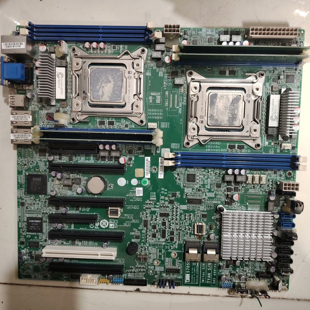 泰安TYAN S7055双路X79服务器主板拆机主板 图片实