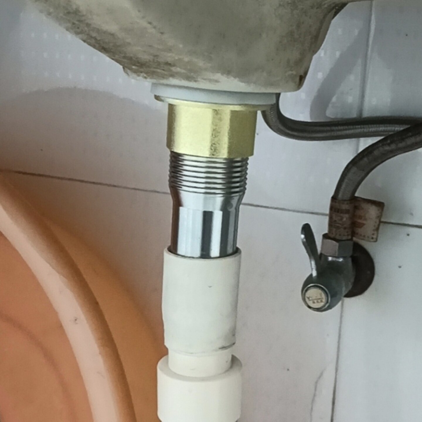 304防臭漏水塞排水管洗手盆下水管下水道管子不锈钢通用洗手池