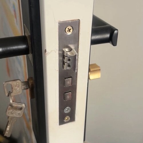 通用型配件家用室内不锈钢小50换锁大50锁具卧室门锁房间老式