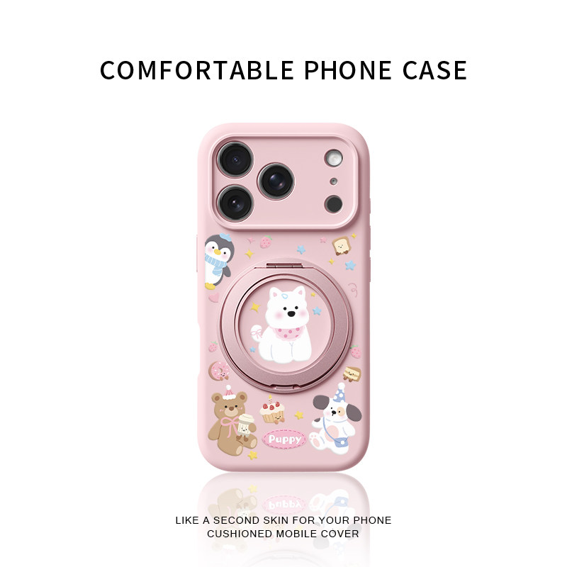 Jellycat围巾西高地适用苹果17promax手机壳新款iphone16pro巨好看15可爱女高级防摔液态硅胶旋转支架保护套