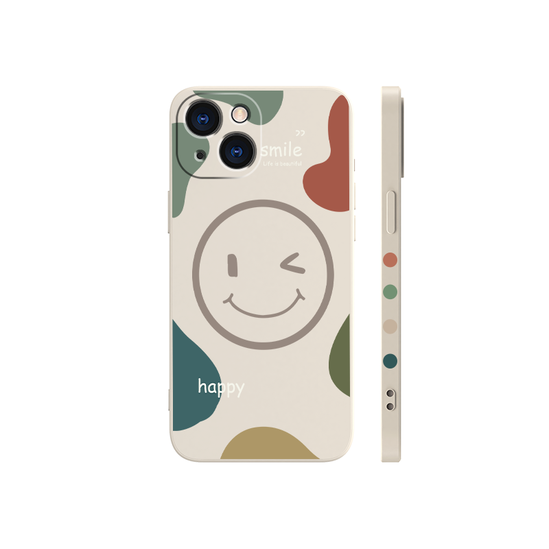 笑脸iphone14手机壳14plus苹果13新款12promax软硅胶镜头全包11ProMax保护套xs情侣xr男女m