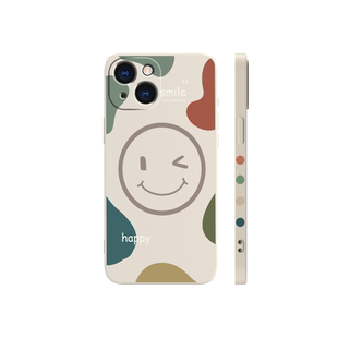笑脸iphone14手机壳14plus苹果13新款12promax软硅胶镜头全包11ProMax保护套xs情侣xr男女mate40防摔软壳适用