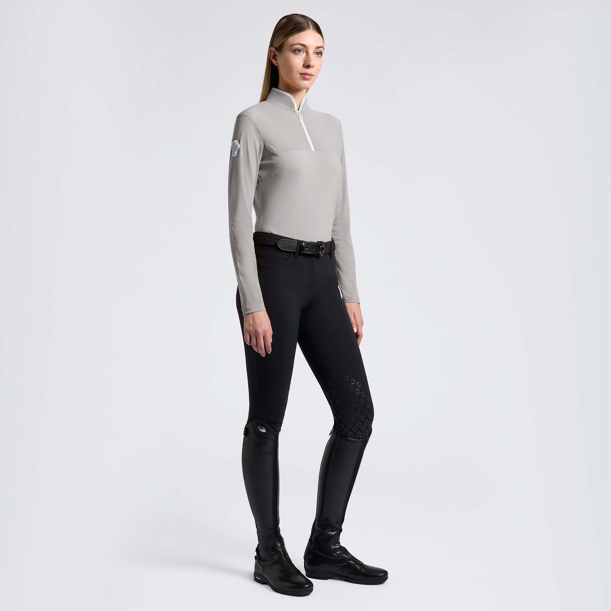 CT 女士马术训练长袖Perforated Jersey Inserts L/S Training图片