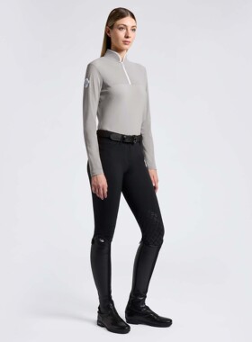 CT 女士马术训练长袖Perforated Jersey Inserts L/S Training