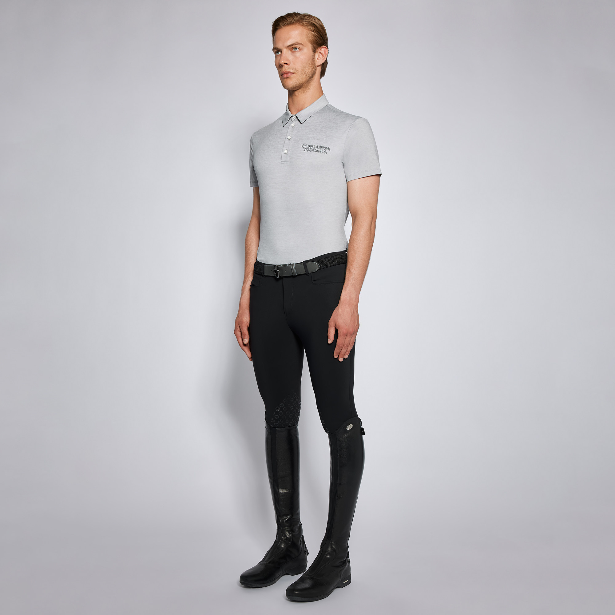 CT 男士骑马训练短袖上衣 Jersey S/S Training Button Polo图片