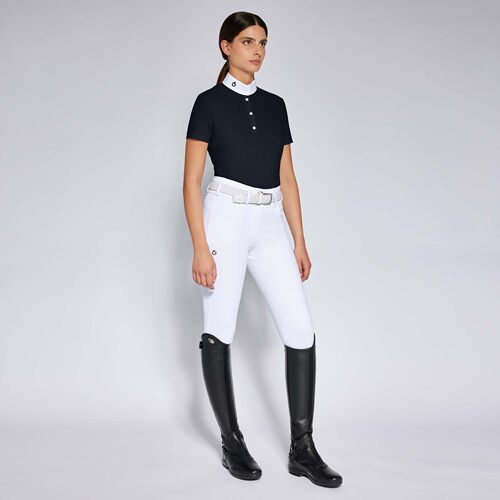 CT 女士骑马短袖 Perforated Jersey S/S Button Competition