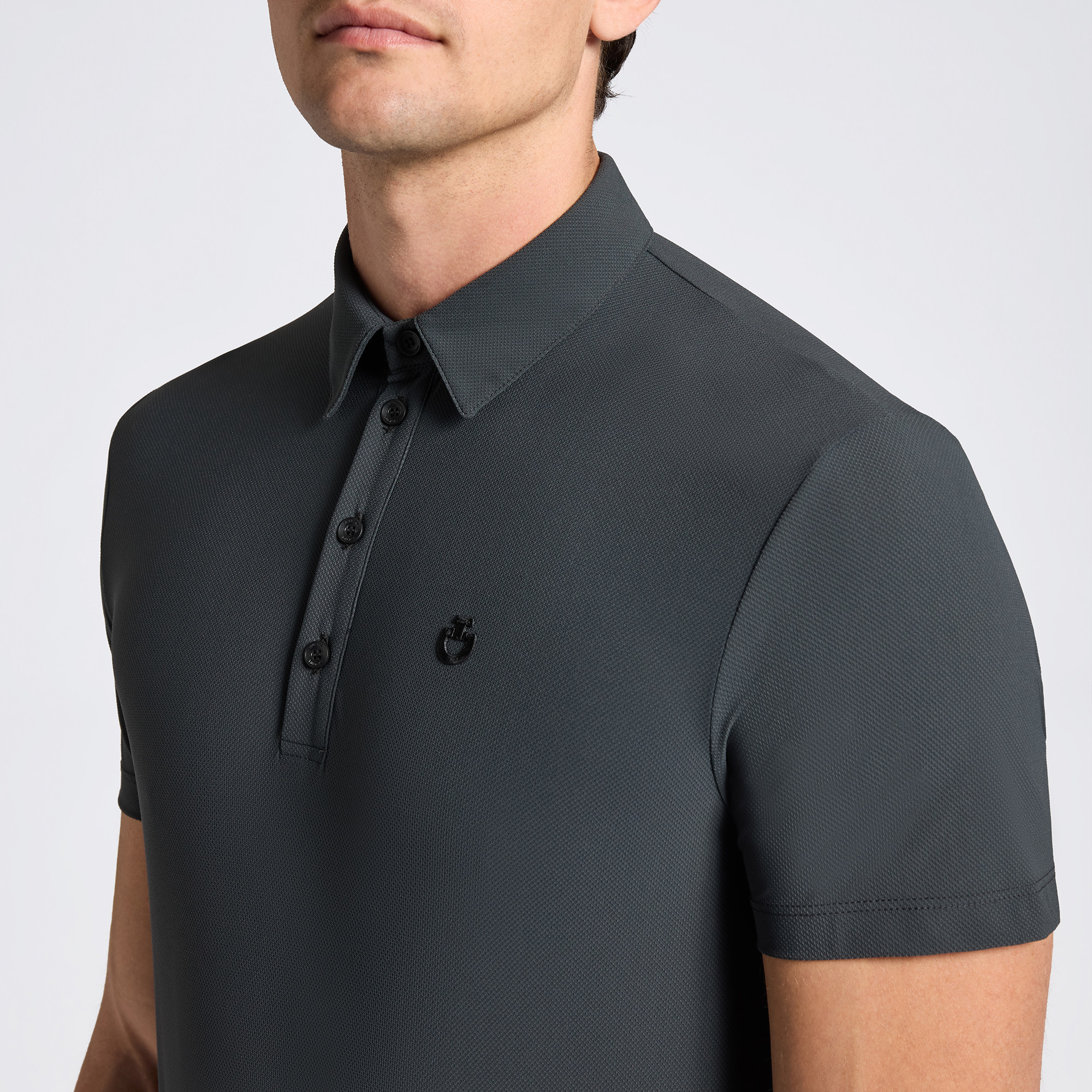 CT男士马术训练短袖上衣 Jersey S/S Training Polo w/Print Logo图片