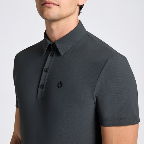 CT男士马术训练短袖上衣 Jersey S/S Training Polo w/Print Logo