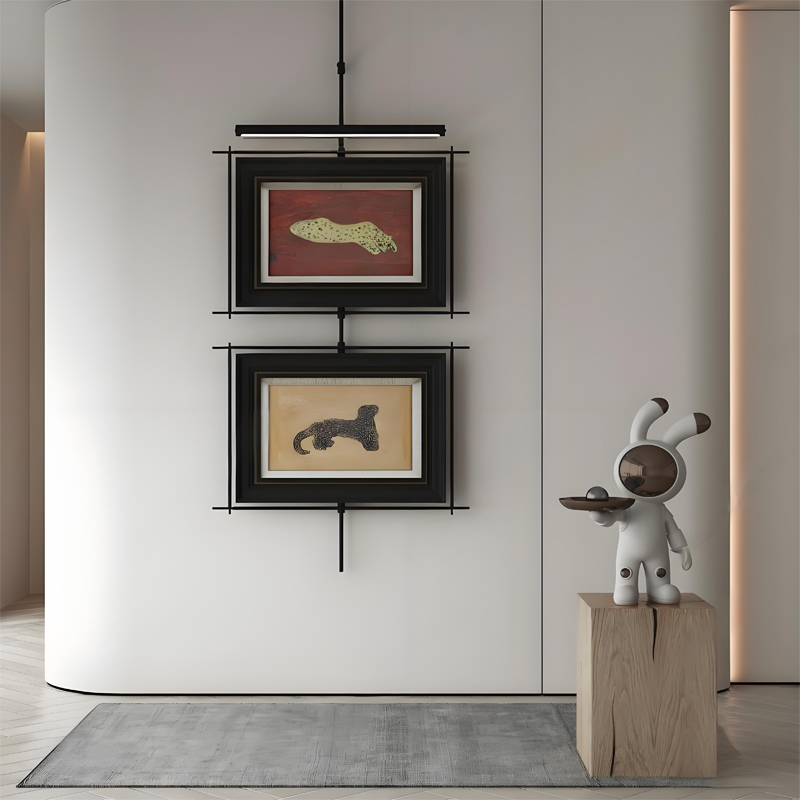 中式风装饰画墙饰挂画金属酒店酒吧餐厅床头售楼处玄关背景墙装饰图片