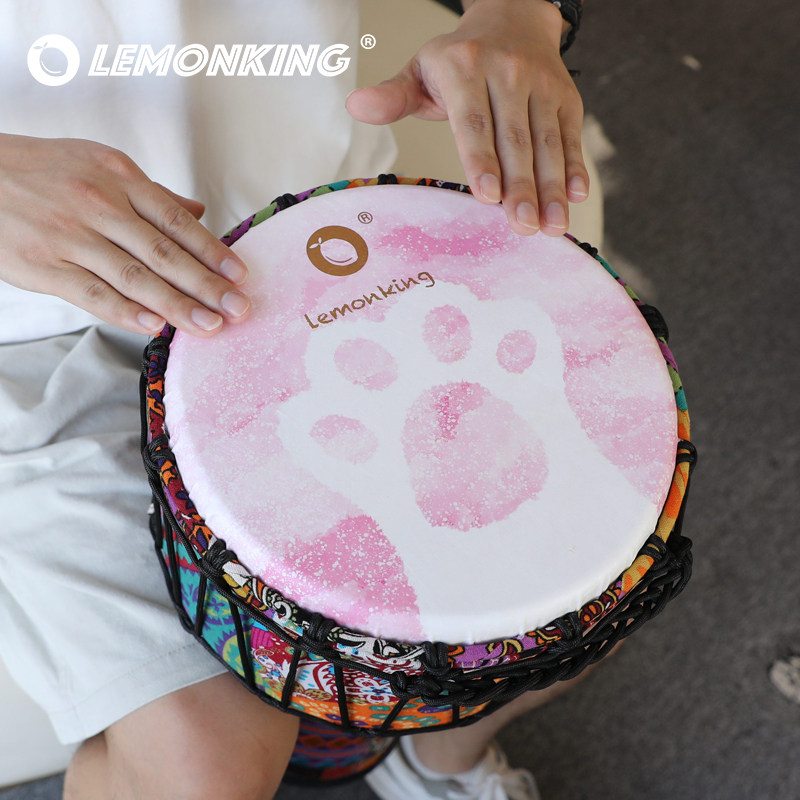 lemonking非洲鼓10寸儿童手鼓成人初学鼓乐器专业丽江手拍鼓