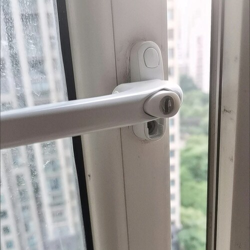 上悬窗推拉窗户联动把手内外传动杆推拉门外开拉手锁转动拉手