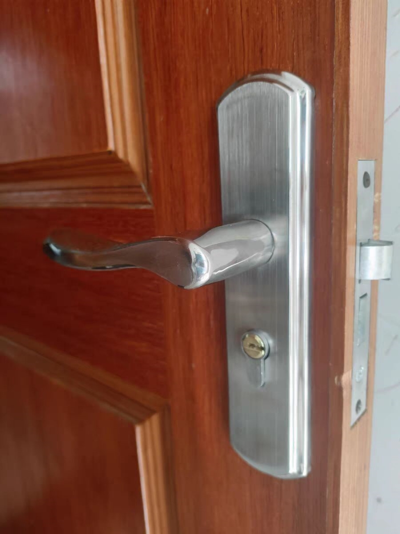 卧室门锁室内家用通用型房门木门锁具免改孔可调节门把手手柄执手