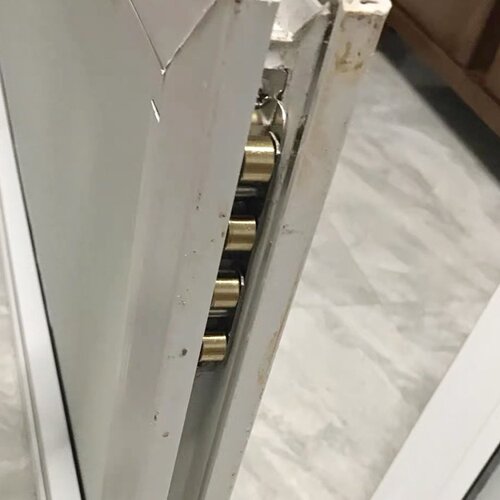 推拉门滚轮不锈钢老式地配件玻璃窗户移门玻璃移门塑钢窗下面
