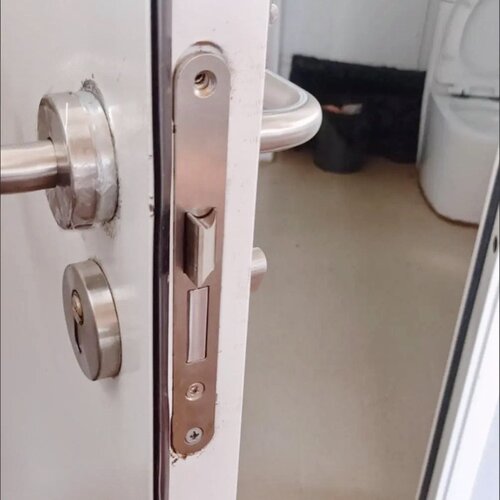 集装箱办公楼锁医院锁不锈钢酒店分体锁双弯5072消防门锁工程锁