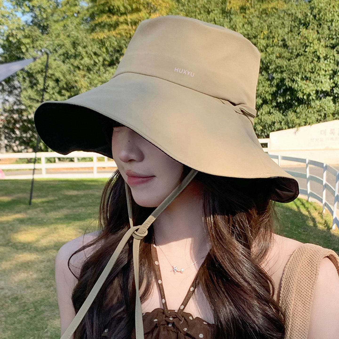 大帽檐防晒帽女夏季防紫外线遮阳渔夫帽可折叠2026新款户外太阳帽