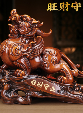 招财貔貅摆件一对开业收银台