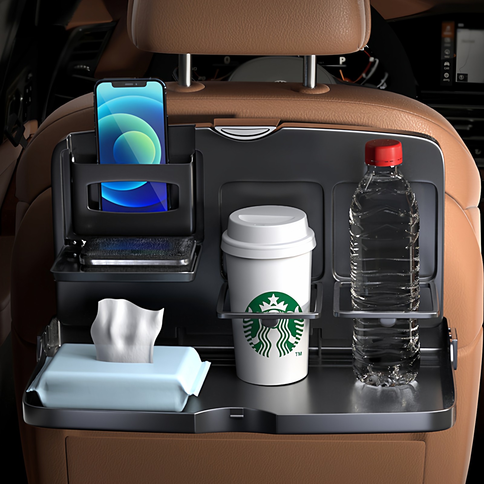 车载后排小桌板折叠子内餐通