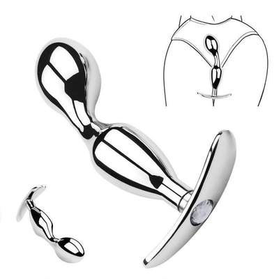 Steel Anal Plug G-Spot Massager Metal Sex Dildo Anal Butt T