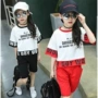 Cô gái mùa hè ăn mặc bé trai phù hợp với thời trang Hàn Quốc đại dương thủy triều giải trí thể thao lỏng lẻo hip hop sinh viên hiệu suất quần áo - Quần áo ngoài trời áo gió đi mưa