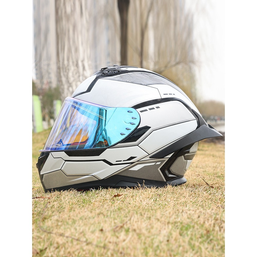 日本araione新3C认证摩托车头盔男女全盔冬季蓝牙四季大尾翼机车