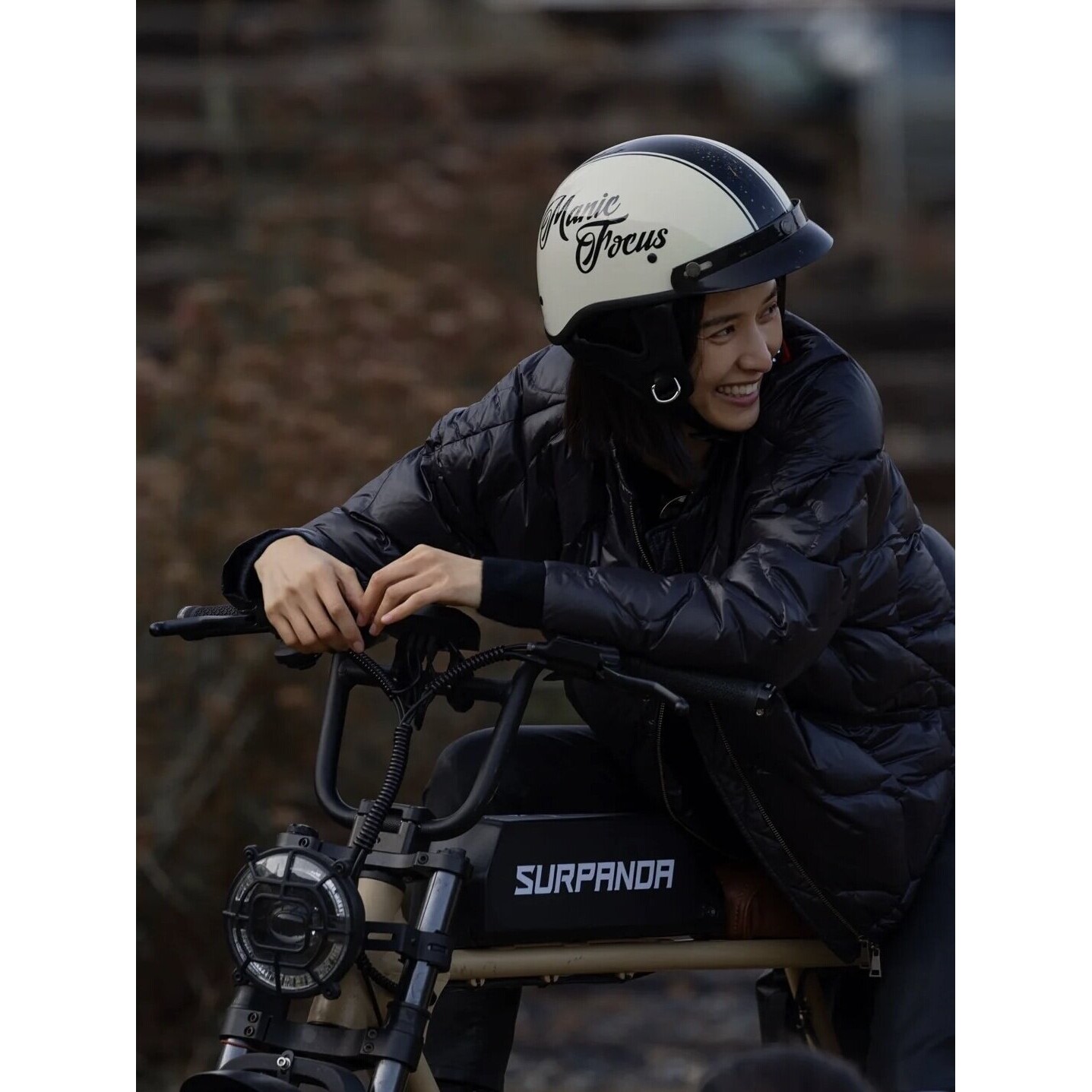 日本araioneA类小壳体复古头盔夏季防晒男女电摩摩托轻便巡航半盔