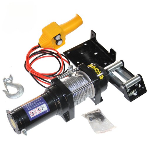 汽车绞盘12v24v绞盘越野车自救钢丝绳牵引器拖车车载电动绞盘
